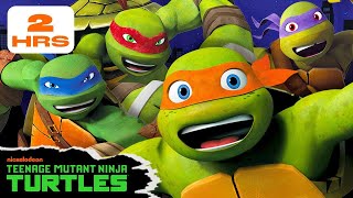 Mikeys Best Pranks Fights and More 💥  2 Hour Compilation  Teenage Mutant Ninja Turtles [upl. by Emilia]