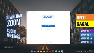 Cara Download zoom di laptop 2023 [upl. by Otrebla]