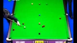 John Higgins fires home his 3rd Maximum 147 vs Mark Williams at the 2003 LG Cup [upl. by Nicole]