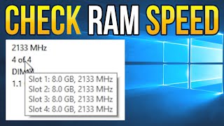 How to see Memory Speed in Windows 10 RAM MHz [upl. by Rokach615]