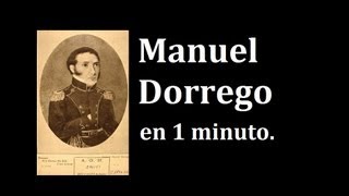 Manuel Dorrego en 1 minuto [upl. by Esalb]