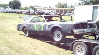 Demo Derby Day 1 Begins  Cars showing up at the fair [upl. by Ellehcan]