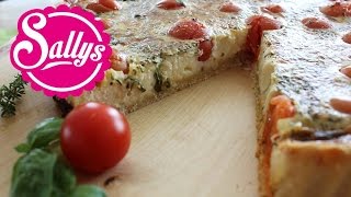 TomatenQuiche vegetarisch  einfach schnell lecker  Sallys Welt [upl. by Yruy41]