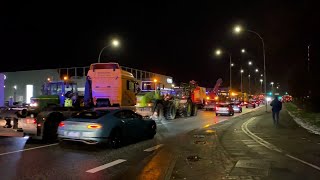 Bauernprotest auch an der Eisarena Bremerhaven [upl. by Ahsinned647]