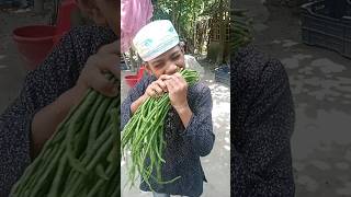 Fried Borboti EATING RAW VEGETABLES SPICY FOOD eatingchallengetajminifood shorts funny reels [upl. by Edmondo]