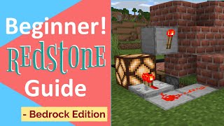 MCPE Redstone Basics Redstone Tutorial for Minecraft PEBedrockWindows 10 [upl. by Elaine]