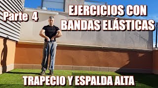 ►Cómo trabajar tu TRAPECIO y ESPALDA ALTA con BANDAS ELÁSTICAS🔥🔥🔥10 EJERCICIOS [upl. by Merriam]