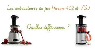 Comparatif des extracteurs de jus verticaux  Hurom 402 et Omega VSJ [upl. by Lurette]