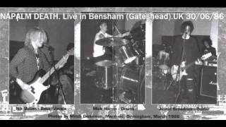 Napalm Death UK Live in Bensham Gateshead UK June 30th 1986 remastered [upl. by Enytnoel]