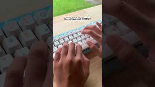 Tactile vs linear soundtest mechanicalkeyboard asmr switch shorts [upl. by Spears]