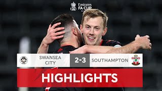 10Men Saints Stun Swansea Late  Swansea City 23 Southampton AET  Emirates FA Cup 202122 [upl. by Donadee340]