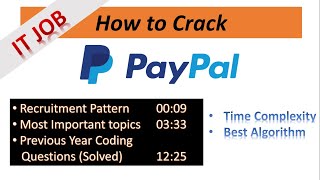 Watch this and Crack PayPal Recruitment Process  PayPal Coding Questions Solved with Explanation [upl. by Ellenhoj589]