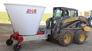 Jaylor Skid Steer Mini TMR Mixer Demo [upl. by Kesley]