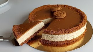 Avec très peu dingrédients et en peu de temps préparez ce délicieux cheesecake spéculoos [upl. by Nahgaem]