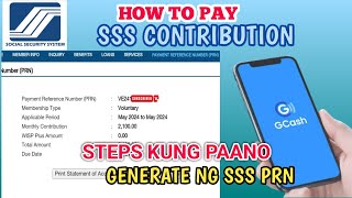 PAANO MAGBAYAD SSS CONTRIBUTION ONLINE  HOW TO GET SSS PAYMENT REFERENCE NUMBER OR PRN CONTRIBUTION [upl. by Hilario859]