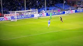 La PAPERA di DONNARUMMA 34 secondi SampdoriaMilan 10 [upl. by Pytlik197]