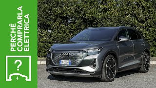 Audi Q4 etron 2021  Perché comprarla elettrica e perché no [upl. by Ahsile]