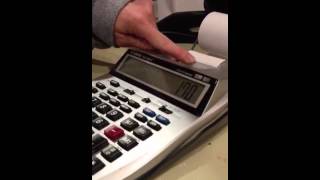 How to use an adding machine [upl. by Thar]