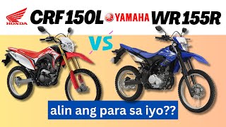 Honda CRF 150L vs Yamaha WR 155R  Side by Side Comparison  Quick Specs amp Price  2024 Philippines [upl. by Assirem]