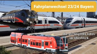 Der neue Fahrplan  alles was du über den Fahrplanwechsel 20232024 in Bayern wissen musst Doku [upl. by Hessler]