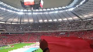 2024 Football Poland National Anthem in Warsawサッカー ポーランド代表 国歌斉唱ワルシャワ [upl. by Leontine]