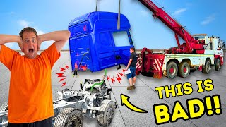 REBUILDING A WRECKED SCANIA V8  Ripping The Cab Off  PT8  truckertim [upl. by Asylem556]