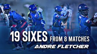 GoingGoingGone Spicy hitting by Andre Fletcher 19 sixes from 8 matches I Abu Dhabi T10 [upl. by Webster831]