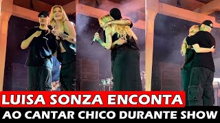 Luísa Sonza beija o namorado e canta Chico no palco de show do Ferrugem no Rio de Janeiro [upl. by Ettelracs]