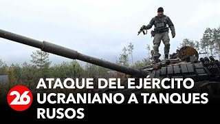 Impresionante ataque del ejército ucraniano a tanques rusos [upl. by Oinesra]