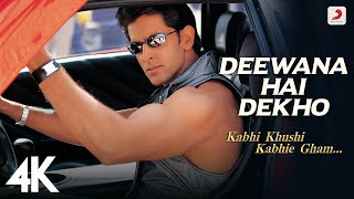 Deewana Hai Dekho  K3G  Hrithik Roshan Kareena Kapoor  Alka Yagnik  Sonu Nigam  4K [upl. by Aisatsan]