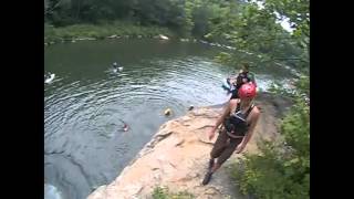 Ohiopyle Lower Yough Jump rock [upl. by Nagorb]