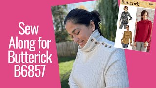 Sew Along Butterick B6857 [upl. by Nnahaid]