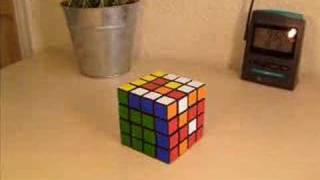 Self Solving 4x4 Rubik Cube Animation [upl. by Osbourne]