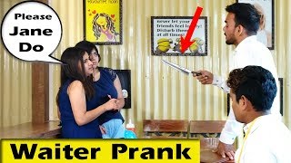 Angry Waiter Prank by Zuber khan  Bhasad News  Pranks in India [upl. by Nilok82]