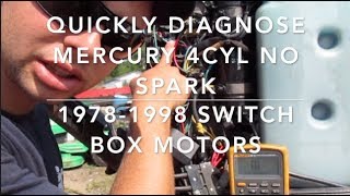 How To Mercury Outboard No Spark StepByStep how to fix with minimal tools [upl. by Anaillil]