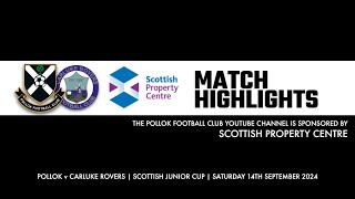 Pollok v Carluke Rovers  21st September 2024 [upl. by Huey987]