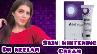 White Balance Cream  Skin whitening Cream For fairness Pigmentation Dark spots  Dr Review [upl. by Thaine210]