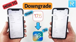 How To Downgrade iOS 16 From 175 Without Data Loss  StepByStep Guide 2024 [upl. by Rausch]