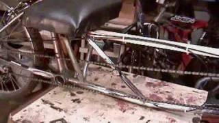 Homemade recumbent bike build video [upl. by Nywloc]