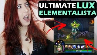 Lux Elementalista Gameplay Lux Elementalist Skin Ultimate  League of Legends [upl. by Gothard711]