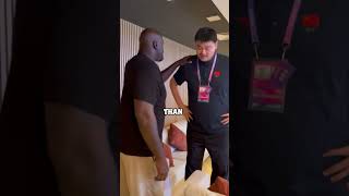 Yao Ming makes Shaq look regular height basketball shaq shotrs yaoming [upl. by Hodosh]