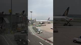 Plane spotting at Singapore Changi Airport at terminal 2 at gate￼ [upl. by Onimod294]