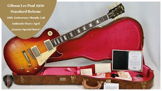 wwwZADERAGUITARLOUNGEde  Gibson Les Paul 1958 Standard Reissue “Factory Special Burst” [upl. by Leelahk]