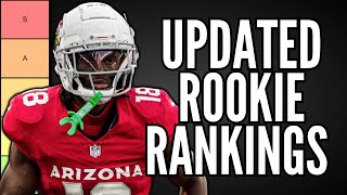 UPDATED Top 30 Dynasty Rookie Rankings Tierlist [upl. by Keyes771]