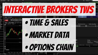 Interactive Brokers TWS Platform Setup for Trading Time amp Sales Market Data Options Chain [upl. by Eelyrehc675]