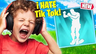 Trolling ANGRY Kid With NEW Slalom Style TikTok EMOTE [upl. by Nuahs]