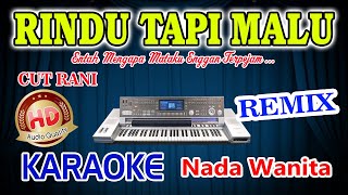 Rindu Tapi Malu Remix Karaoke Cut Rani HD Audio Nada Wanita [upl. by Nitsugua]