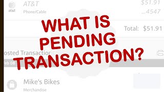 What does it mean when a transaction is pending [upl. by Anaynek]