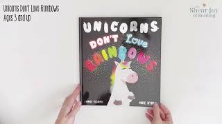 Unicorns Don’t Love Rainbows Kane Miller [upl. by Dreeda]