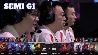 WBG vs BLG  Game 1  Semi Finals LoL Worlds 2023  Weibo Gaming vs Bilibili Gaming  G1 full [upl. by Burgener492]